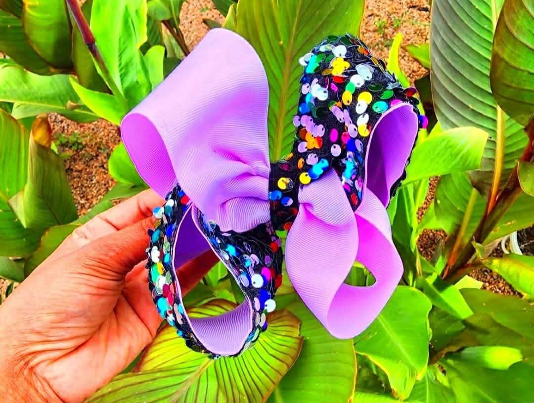 Two-Toned Sequins Bows