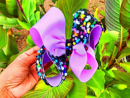 Two-Toned Sequins Bows