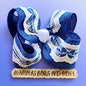 Blue Bow Lace Bow