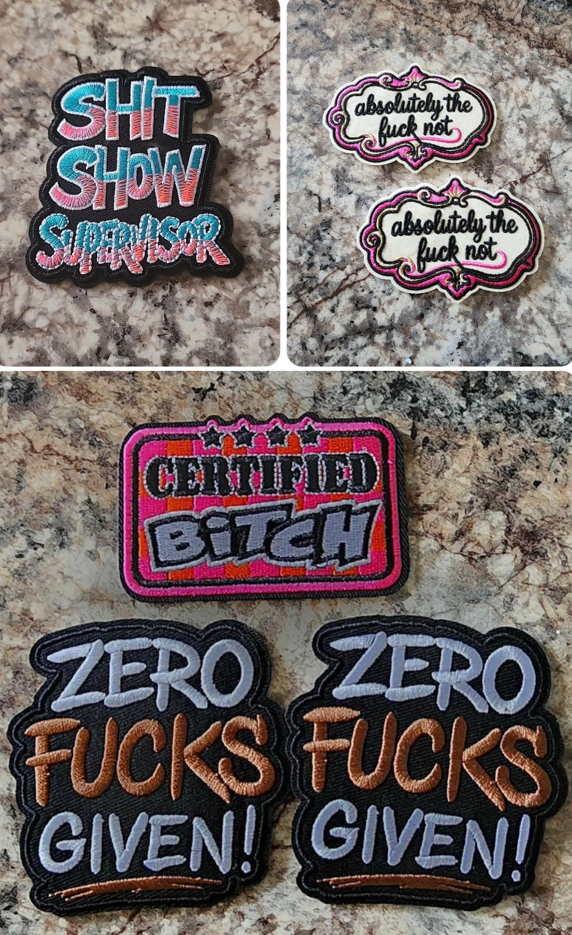 Adult Quote Patches