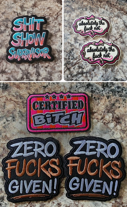 Adult Quote Patches