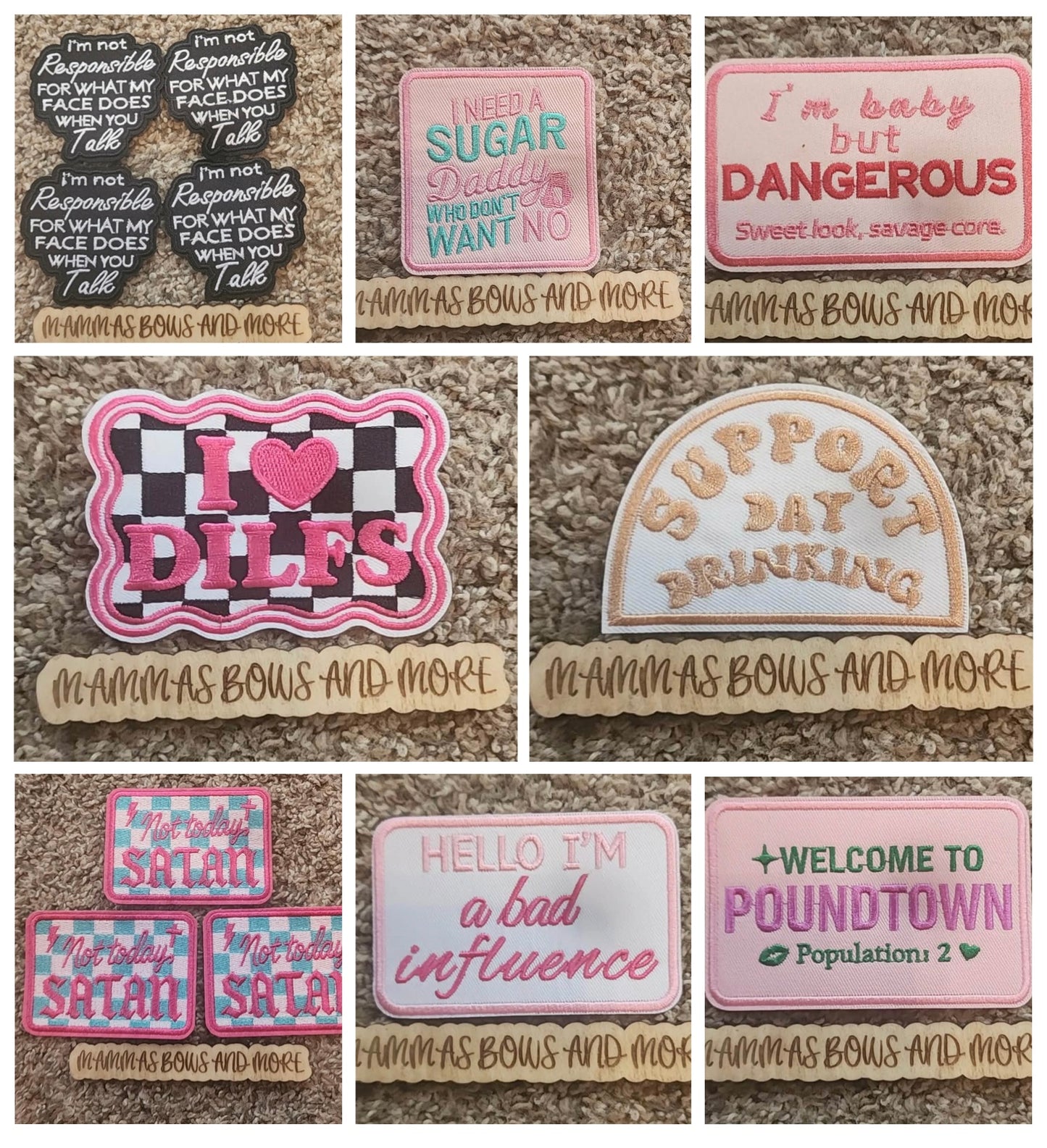 Adult Quote Patches