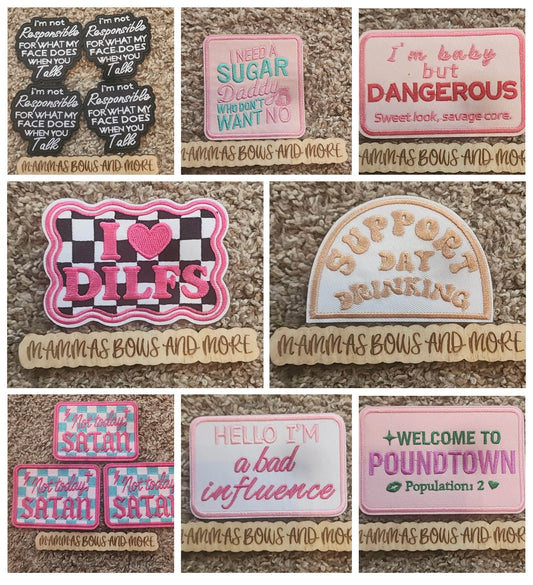 Adult Quote Patches