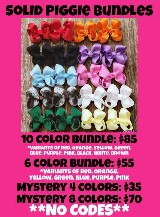 Solid Piggie Bundles
