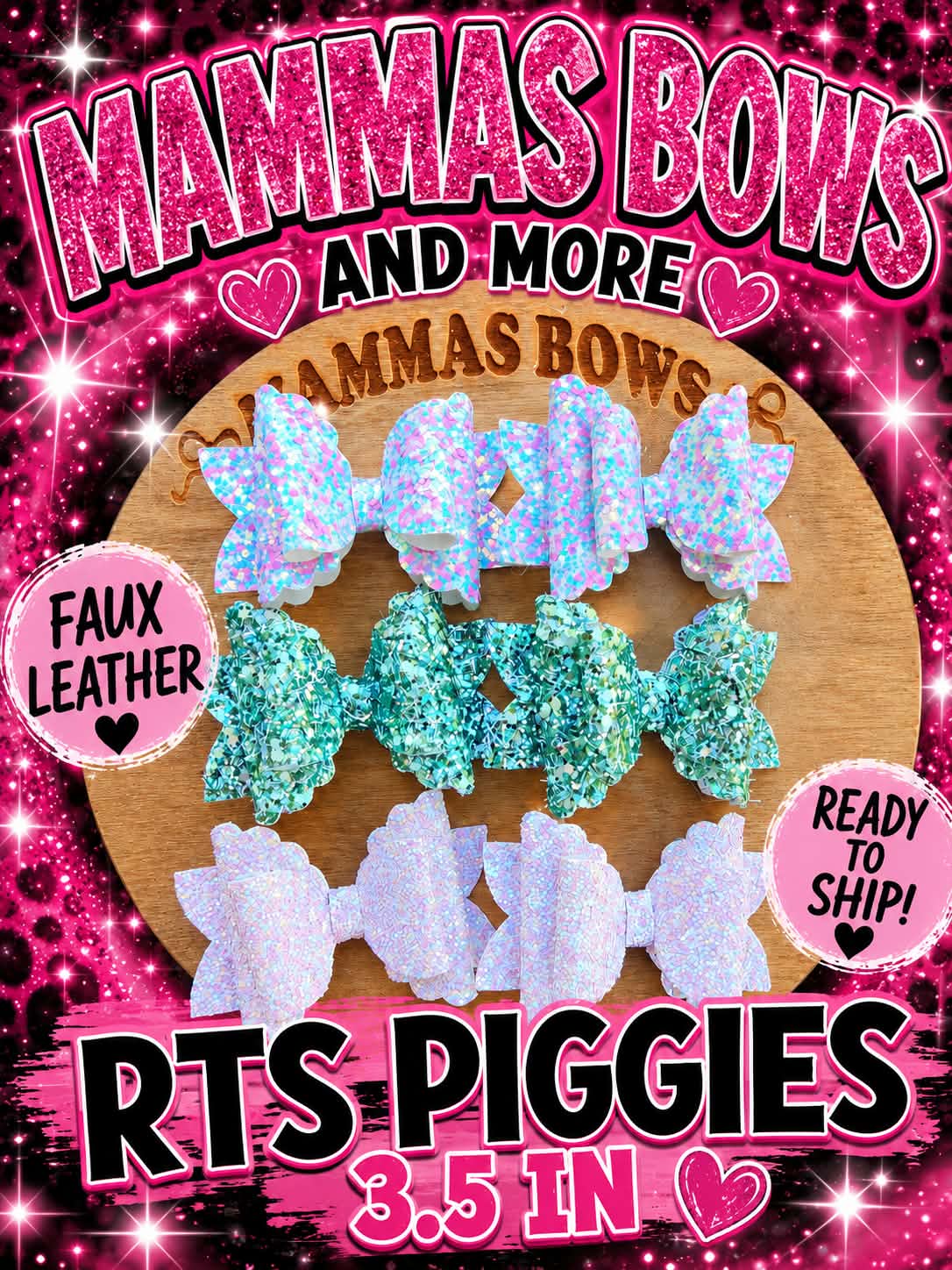 Faux Leather Piggies