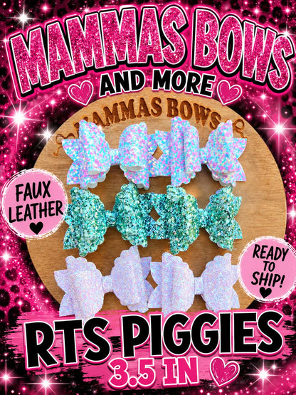 Faux Leather Piggies