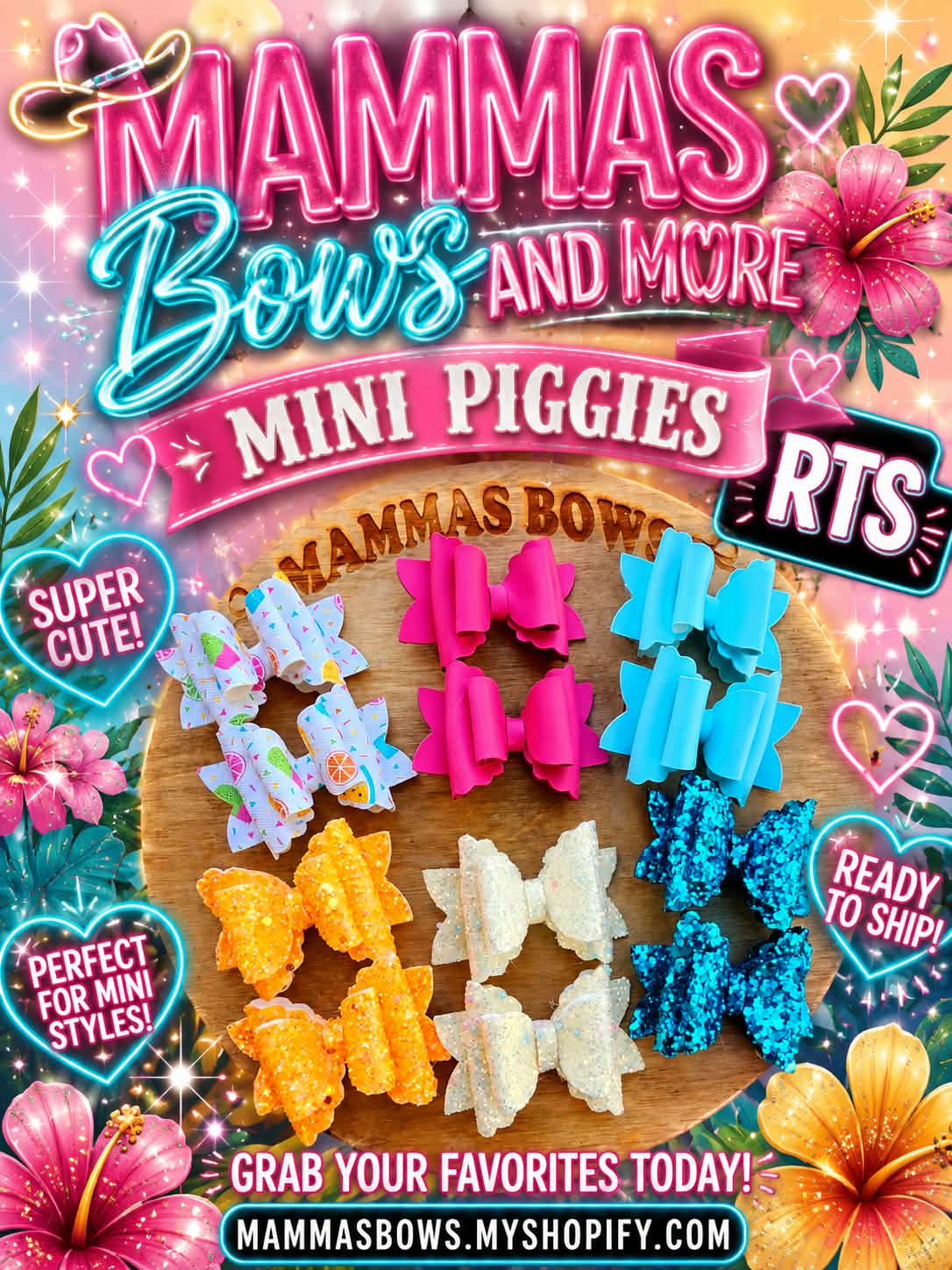 Mini Faux Leather Piggies